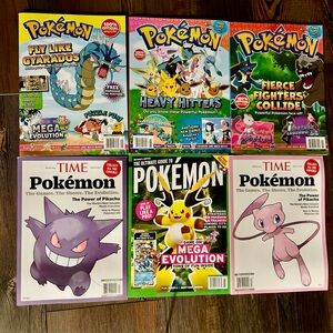Pokemon Magazines Lot Of 6 (New)